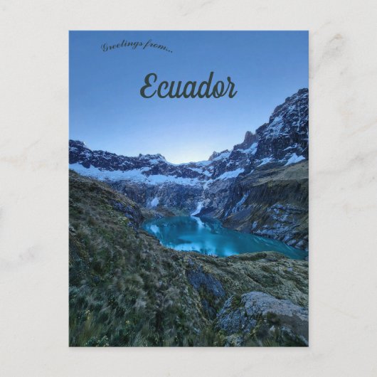 Krater Altar Vulkan El Altar Ecuador Postkarte (Vorderseite)