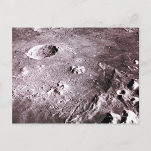 Krater auf dem Mond Postkarte (Vorderseite)