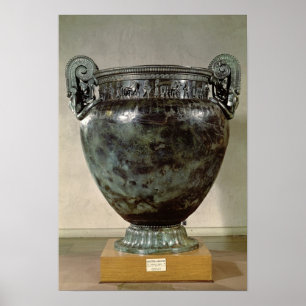 Krater, aus dem Grab einer Prinzessin von Vix Poster