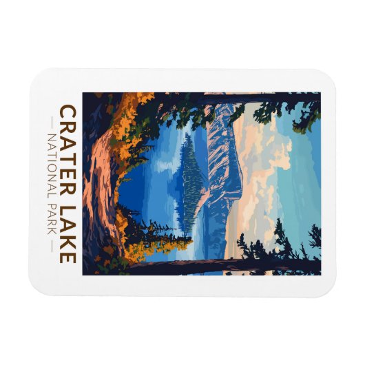 Krater Der Mensch und die Weintrauben Nationalpark Magnet (Horizontal)