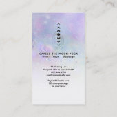 *~* Krater der Mondphasen des Mondes und der HeilH Visitenkarte (Rückseite)