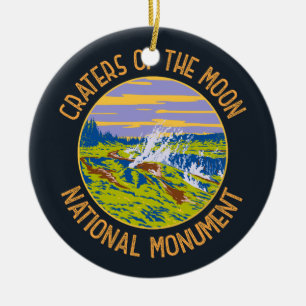 Krater des Monde National Monument Taupo Keramik Ornament