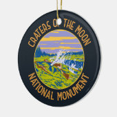 Krater des Monde National Monument Taupo Keramik Ornament (Links)