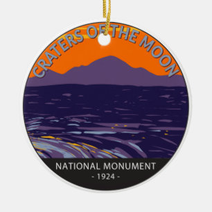 Krater des Mondmond-Nationaldenkmals Idaho Keramik Ornament