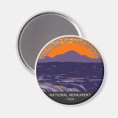 Krater des Mondmond-Nationaldenkmals Idaho Magnet (Vorderseite/Rückseite)