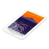 Krater des Mondmond-Nationaldenkmals Idaho Magnet (Linke Seite)