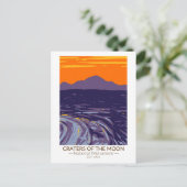 Krater des Mondmond-Nationaldenkmals Idaho Postkarte (Stehend Vorderseite)