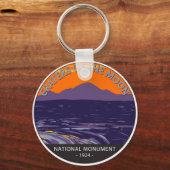Krater des Mondmond-Nationaldenkmals Idaho Schlüsselanhänger (Vorderseite)