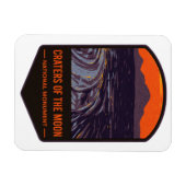 Krater des Mondmond-Nationaldenkmals Magnet (Horizontal)