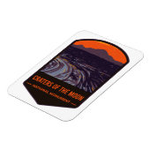 Krater des Mondmond-Nationaldenkmals Magnet (Linke Seite)