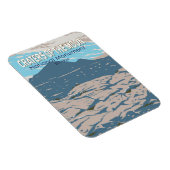 Krater des Mondmonds Nationaldenkmal Idaho Retro Magnet (Rechte Seite)