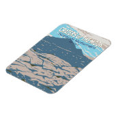 Krater des Mondmonds Nationaldenkmal Idaho Retro Magnet (Linke Seite)