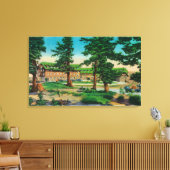 Krater Lake Lodge und Old PinesKrater Lake, OR Leinwanddruck (Insitu (Wohnzimmer))