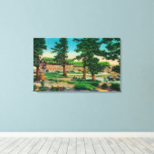 Krater Lake Lodge und Old PinesKrater Lake, OR Leinwanddruck (Insitu (Holzboden))