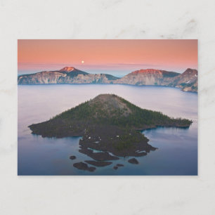Krater Lake Moonrise Postkarte