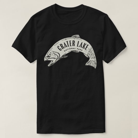 Krater Lake National Park Fischen T-Shirt (Design vorne)