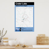 Krater Lake National Park Grosses Poster (Küche)