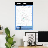 Krater Lake National Park Grosses Poster (Heimbüro)