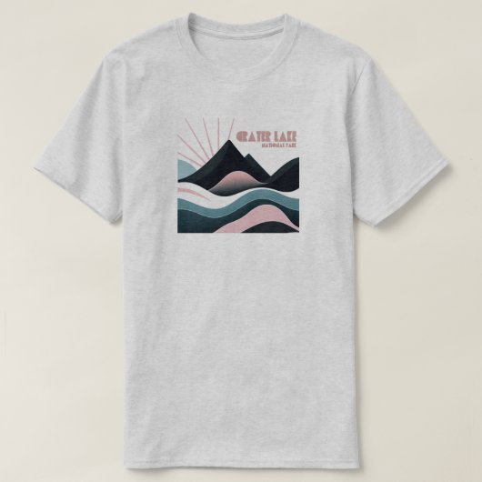 Krater Lake National Park Kolored Hills T-Shirt (Design vorne)