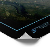 Krater Lake National Park, Oregon Satellitenposte Poster (Ecke)