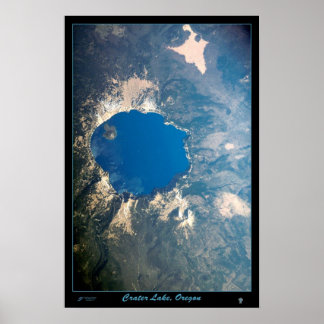 Krater Lake National Park, Oregon Satellitenposte Poster