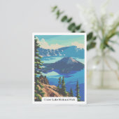 Krater Lake National Park, Oregon USA Postcard Postkarte (Stehend Vorderseite)