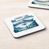 Krater Lake National Park Souvenir Geschenk Getränkeuntersetzer (Linke Seite)