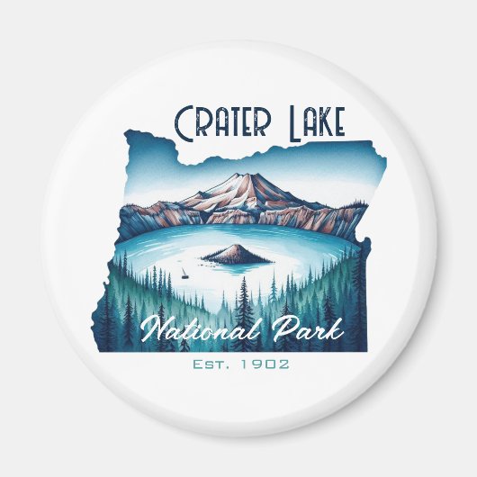 Krater Lake National Park Souvenir Geschenk Magnet (Vorne)