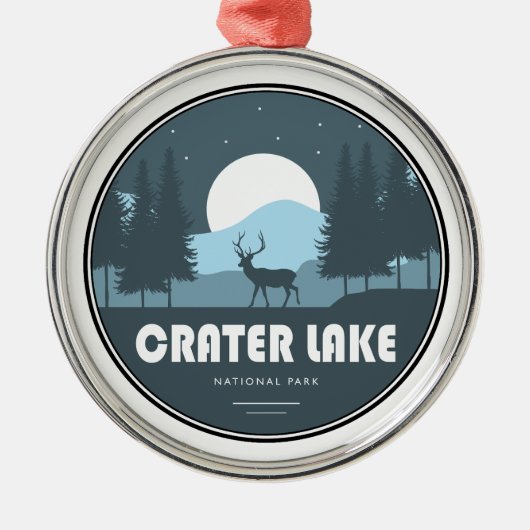 Krater Lake Nationalpark Dez Ornament Aus Metall (Vorne)