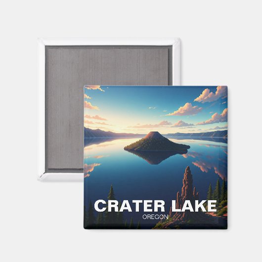 Krater Lake Oregon Magnet (Vorderseite/Rückseite)