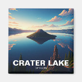 Krater Lake Oregon Magnet (Vorne)