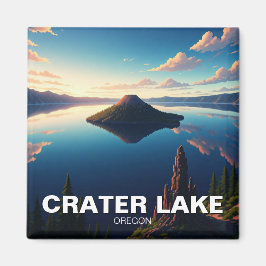 Krater Lake Oregon Magnet