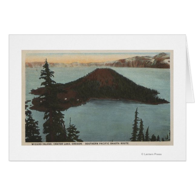 Krater Lake, Oregon - Wizard Island View #1 (Vorderseite (Horizontal))