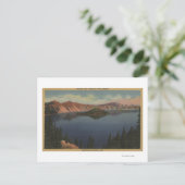 Krater Lake, Oregon - Wizard Island View #2 Postkarte (Stehend Vorderseite)