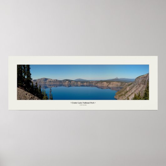 Krater Lake Panorama Poster (Vorne)