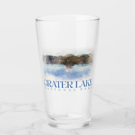 Krater Lake Pint Glass, Nationalpark Tumbler