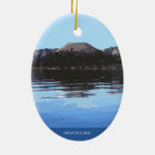 Krater Nationalpark California Keramik Ornament (Hinten)