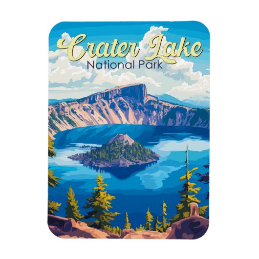 Krater Nationalpark California Magnet (Vertikal)