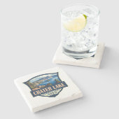 Krater Nationalpark California Parco Tassino Abzei Steinuntersetzer (Seitenansicht)