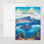 Krater Nationalpark California Postkarte (Vorne/Hinten)