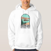 Krater Nationalpark California Vintag Hoodie (Vorderseite)