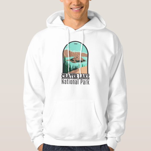 Krater Nationalpark California Vintag Hoodie (Vorderseite)