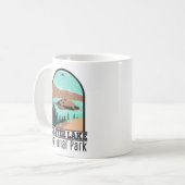 Krater Nationalpark California Vintag Kaffeetasse (Vorderseite Links)