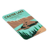 Krater Nationalpark California Vintag Magnet (Rechte Seite)