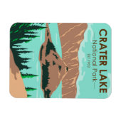 Krater Nationalpark California Vintag Magnet (Horizontal)