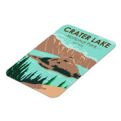 Krater Nationalpark California Vintag Magnet (Linke Seite)
