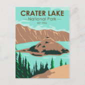 Krater Nationalpark California Vintag Postkarte (Vorderseite)