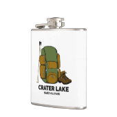 Krater-See-Nationalpark - Rucksack Flachmann (Links)