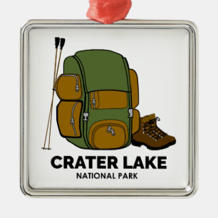 Krater-See-Nationalpark - Rucksack Ornament Aus Metall