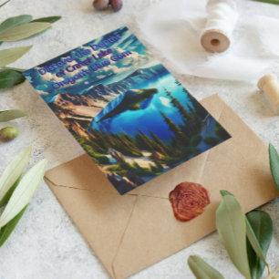 Krater Seen Serene Morgenlicht Postkarte